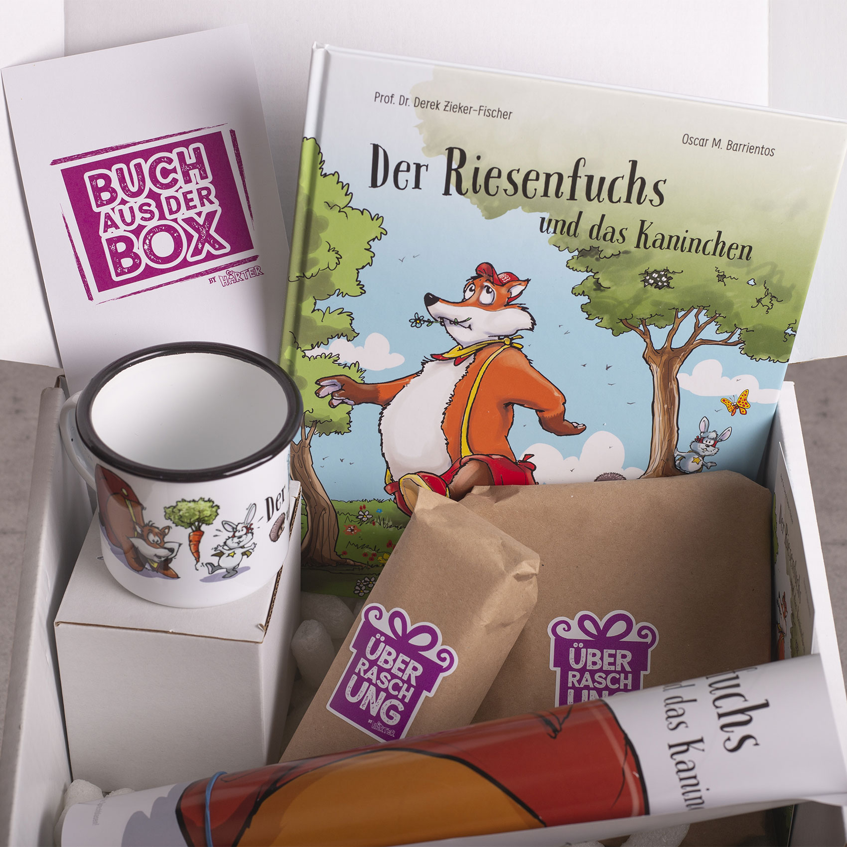 KINDERBOX Riesenfuchs Manne und Kaninchen Svenni